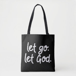 Tote Bag Laissons Dieu Jésus Foi Citer Religieux Christi