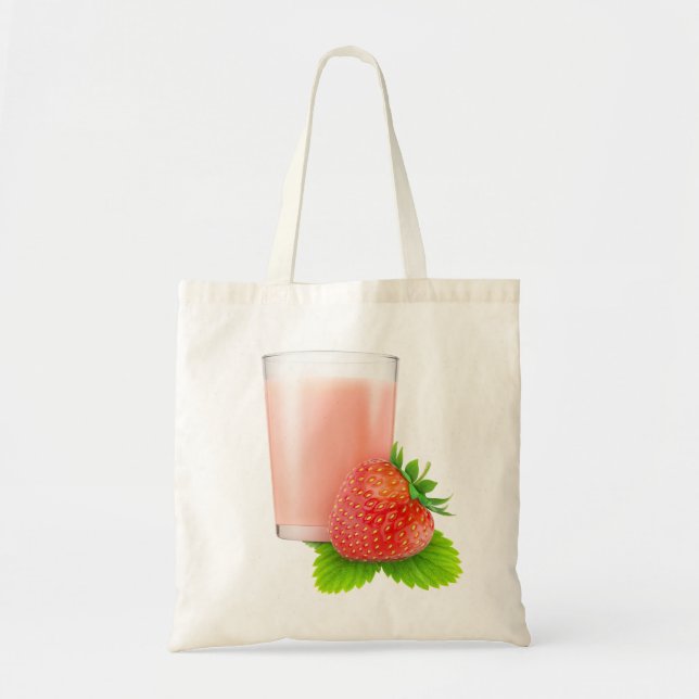 Tote Bag Lait de fraise (Devant)
