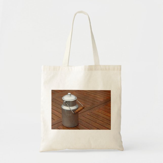 Tote Bag Lait sur table (Devant)