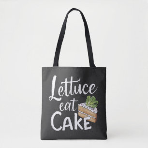 Tote Bag Laitue Manger Gâteau Foodie Imprimer - Gâteau et s