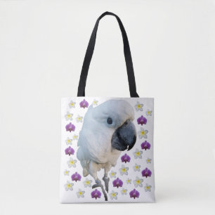 Tote Bag Lala le cacatoès Fourre-tout floral
