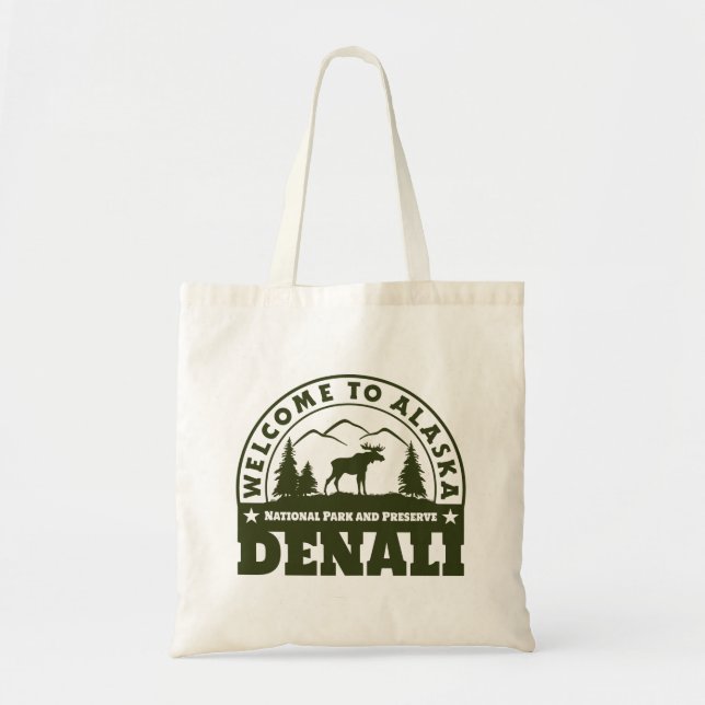 Tote Bag L'Alaska. Parc national et conserve de Denali (Devant)