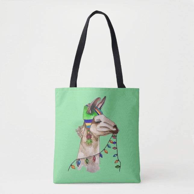 Tote Bag lama drôle (Devant)