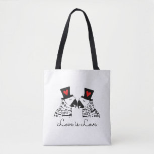 Tote Bag L'Amour, c'est le perroquet gay