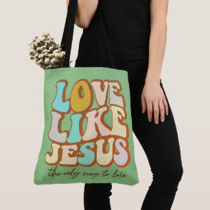 Tote Bag L'amour comme Jésus chrétien