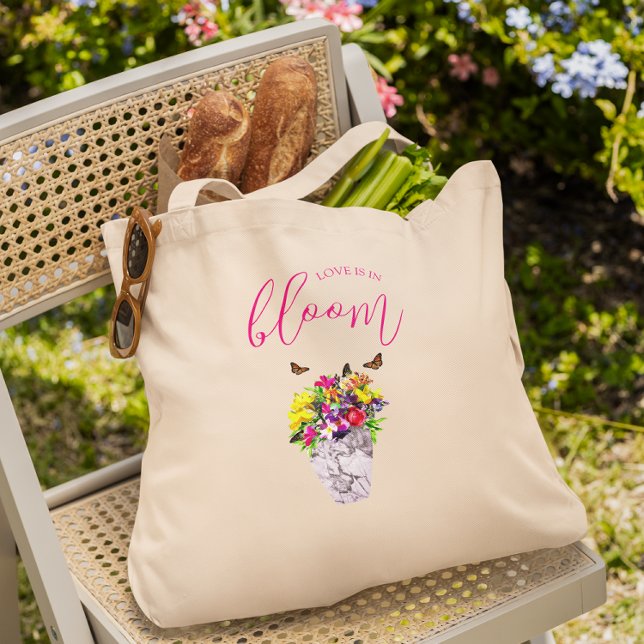 Tote Bag L'amour dans la floraison Mariage (Créateur téléchargé)