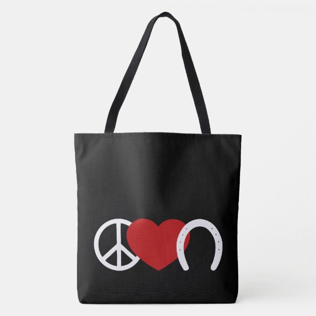 Tote Bag L'amour de la paix (Devant)
