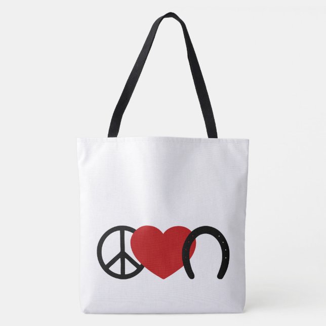 Tote Bag L'amour de la paix (Devant)