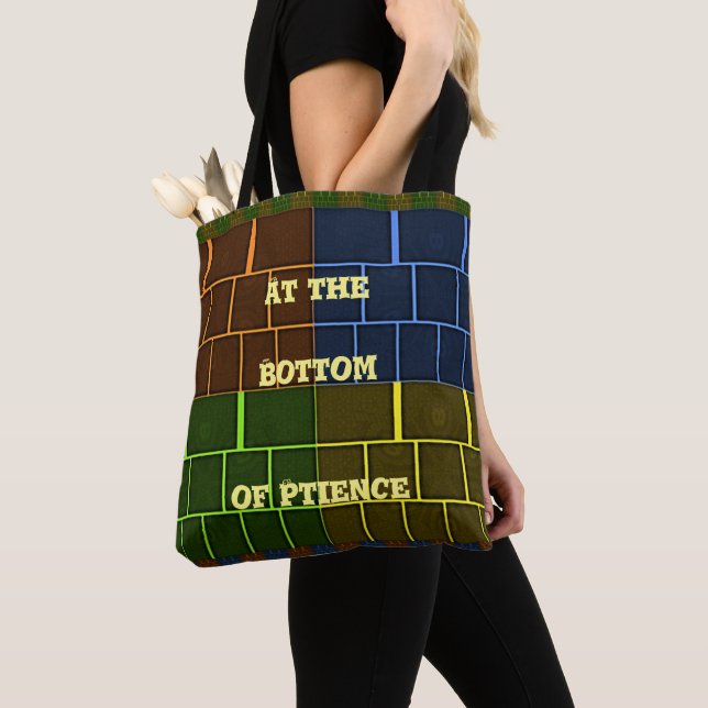 Tote Bag L'amour de la paix et l'unité au fond de la patien (De près)