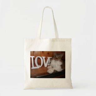 Tote Bag L'amour du chat de Coon Maine