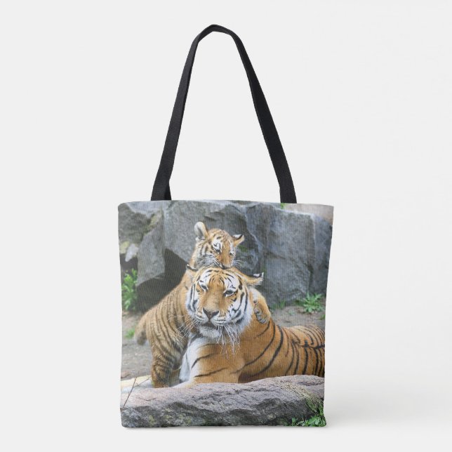 Tote Bag L'Amour Du Tigre Et Du Cube (Dos)