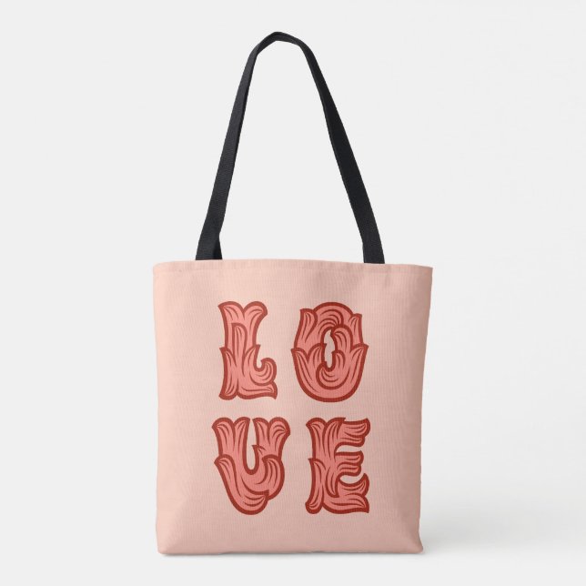 Tote Bag L'amour en rose (Dos)