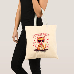 Tote Bag L'amour est des moments délicieux remplis de Choco