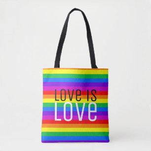 Tote Bag L'amour est l'amour, arc-en-ciel
