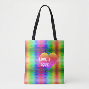 Tote Bag L'amour est l'amour coloré
