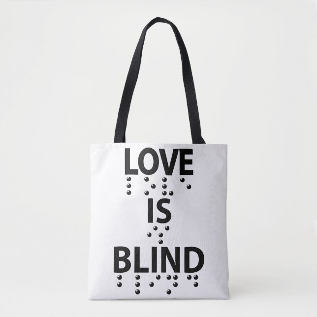 Tote Bag L'amour est le braille aveugle (Devant)