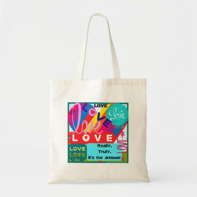 Tote Bag L'amour est le pêle-mêle de réponse (Devant)