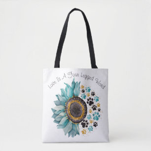 Tote Bag L'amour est un mot à quatre pattes, amoureux des c
