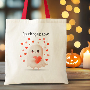 Tote Bag L'Amour Mignonne Fantôme Halloween