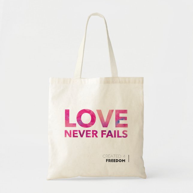 Tote Bag L'amour n'échoue jamais (Devant)