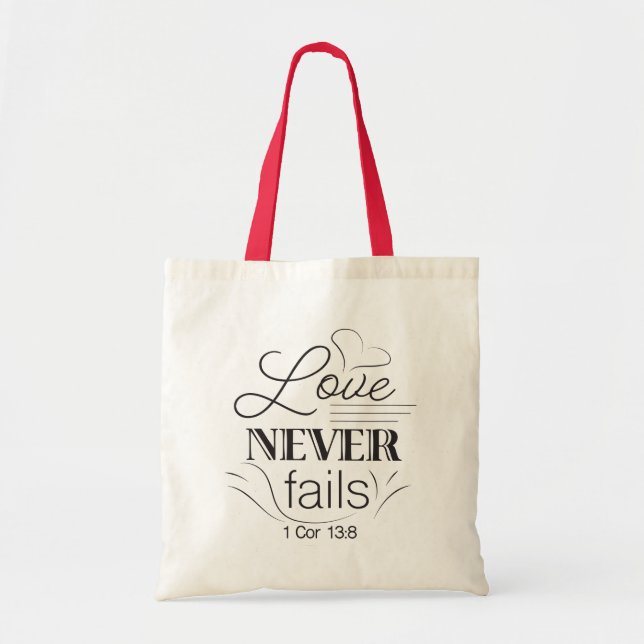 Tote Bag L'amour n'échoue jamais fourre-tout (Devant)