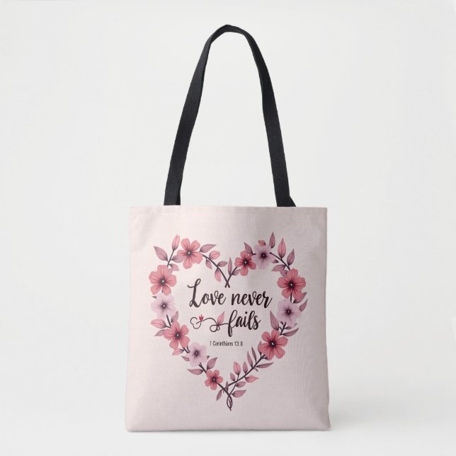 Tote Bag L'amour n'échoue jamais Fourre-tout (Devant)