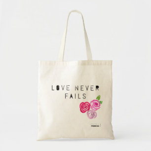 Tote Bag L'amour n'échoue jamais, roses