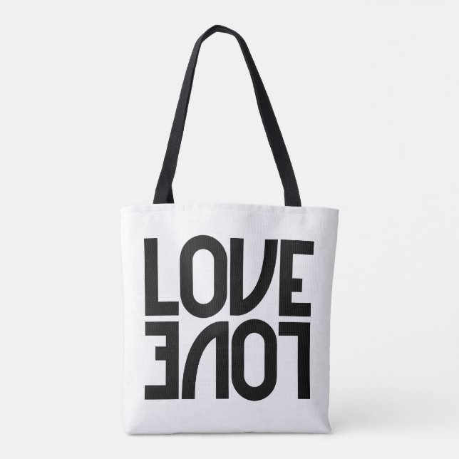 Tote Bag L'amour reflété Monochrome (Dos)