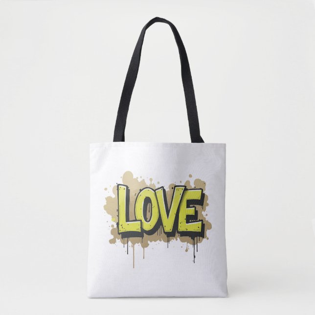 Tote Bag L'amour urbain fleurit (Devant)