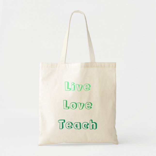Tote Bag L'amour vivant enseignent (Devant)