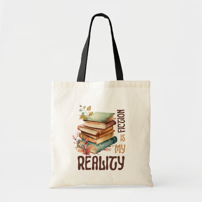 Tote Bag L'amoureux de la fiction et du livre Jumbo Fourre- (Devant)