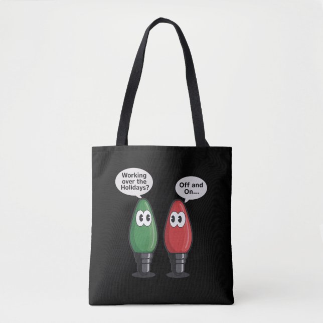 Tote Bag Lampe de plaisanterie de Noël En marche (Devant)