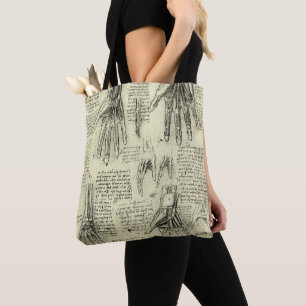 Tote Bag L'anatomie de la main humaine de Léonard de Vinci