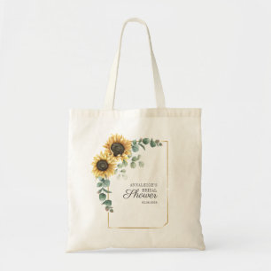 Tote Bag Lancement de mariage civil Tournesol Eucalyptus Fe