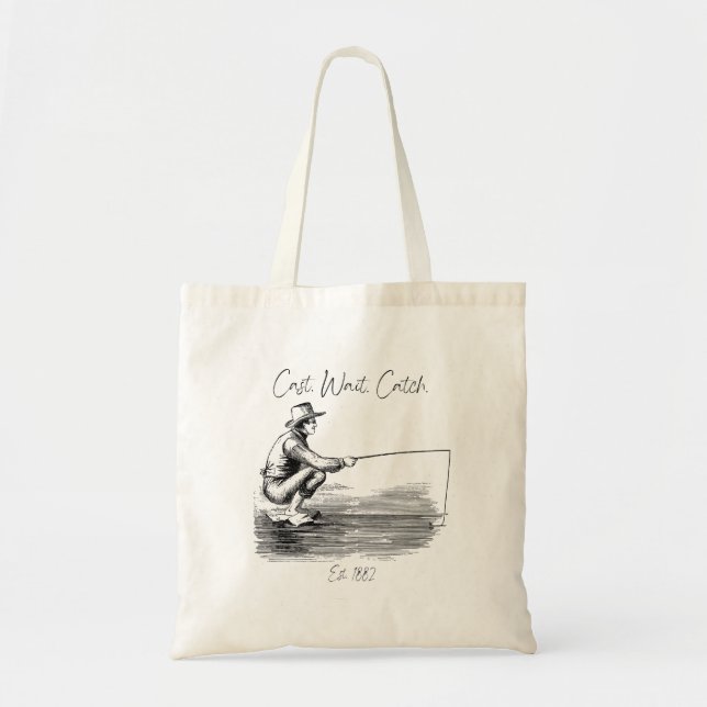 Tote Bag Lancer. Attendre. Attraper (Devant)