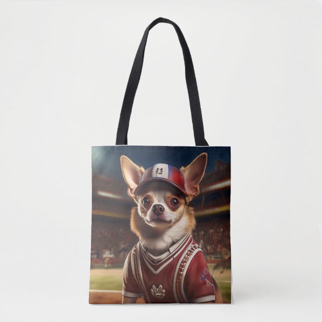 Tote Bag Lanceur vedette pour les Chihuahua 9 (Devant)