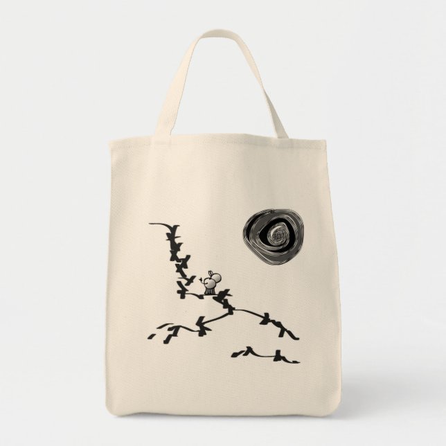 Tote Bag l'âne regarde la lune (Devant)