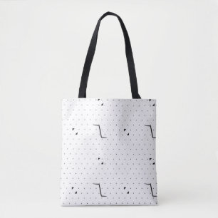 Tote Bag Langue, Blanc vert