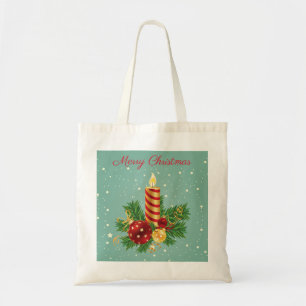 Tote Bag Lanternes Bougie Et Étincelles - Joyeux Noël