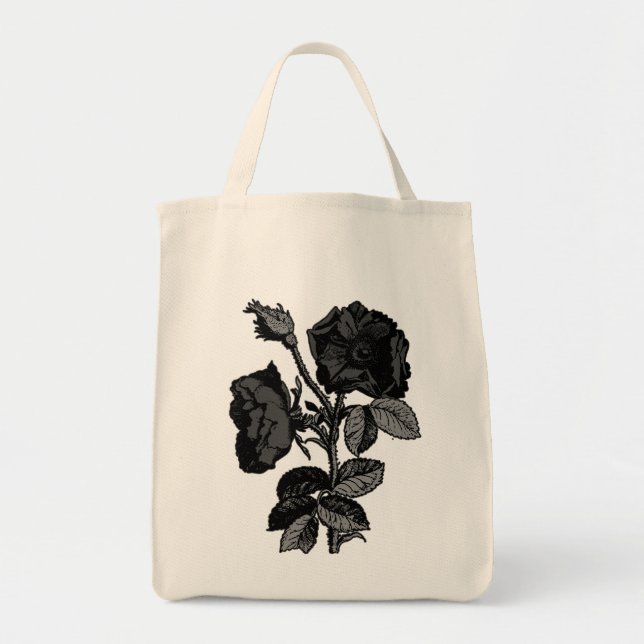 Tote Bag L'antiquité noire gothique s'est levée (Devant)