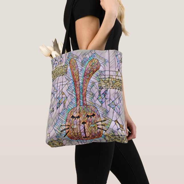 Tote Bag lapin Abstrait (De près)