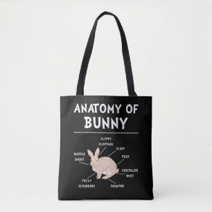 Tote Bag Lapin Anatomie Lapin Lover Bunny Maman