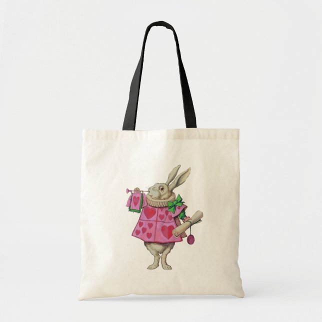 Tote Bag Lapin blanc Fourre-tout/client (Devant)