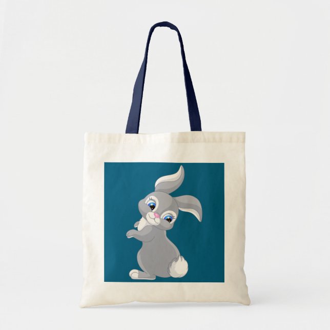 Tote Bag Lapin de dessin animé mignon (Devant)