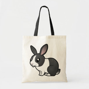 Tote Bag Lapin de dessin animé (oreille tombante poil lisse