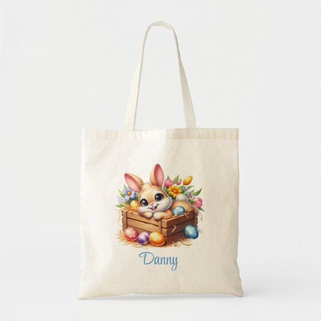 Tote Bag Lapin de Pâques (Devant)