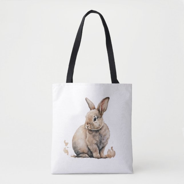 Tote Bag Lapin de Pâques (Devant)