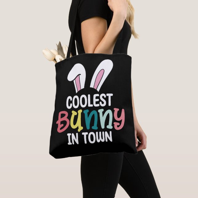 Tote Bag Lapin de Pâques le plus cool de la ville (De près)