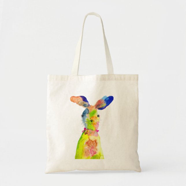Tote Bag Lapin de Pâques mignon  (Devant)