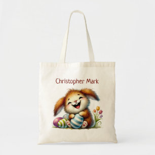 Tote Bag Lapin de Pâques Mignon et Fantaisiste Chasse aux Œ